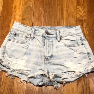 American Eagle ripped jean shorts